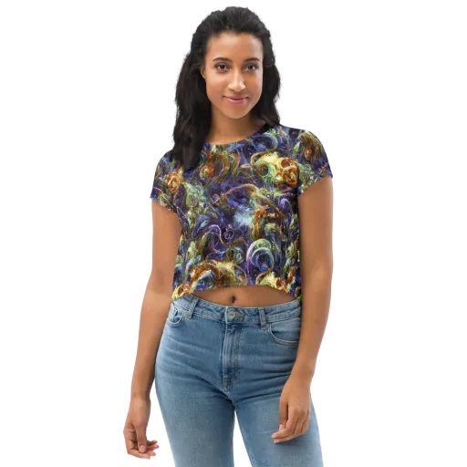 Molten Midnight on a Crop Tee