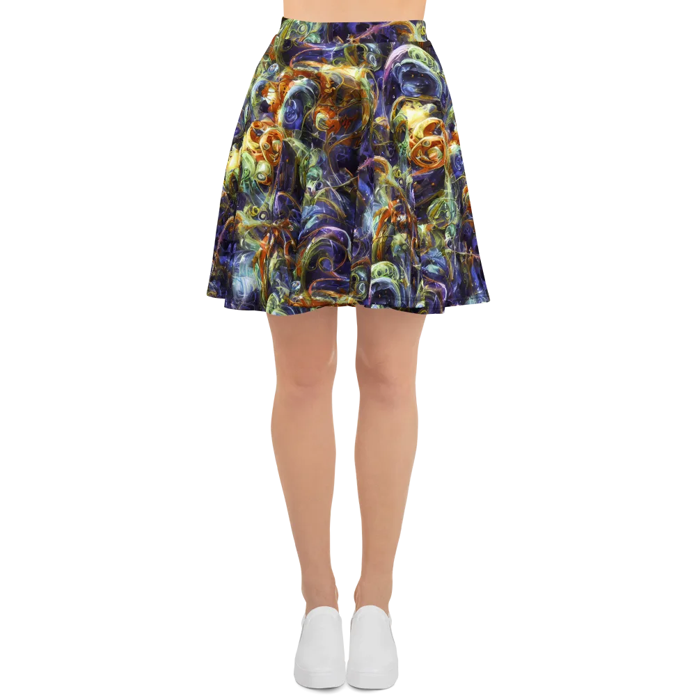 Molten Midnight on Skater Skirt — Front