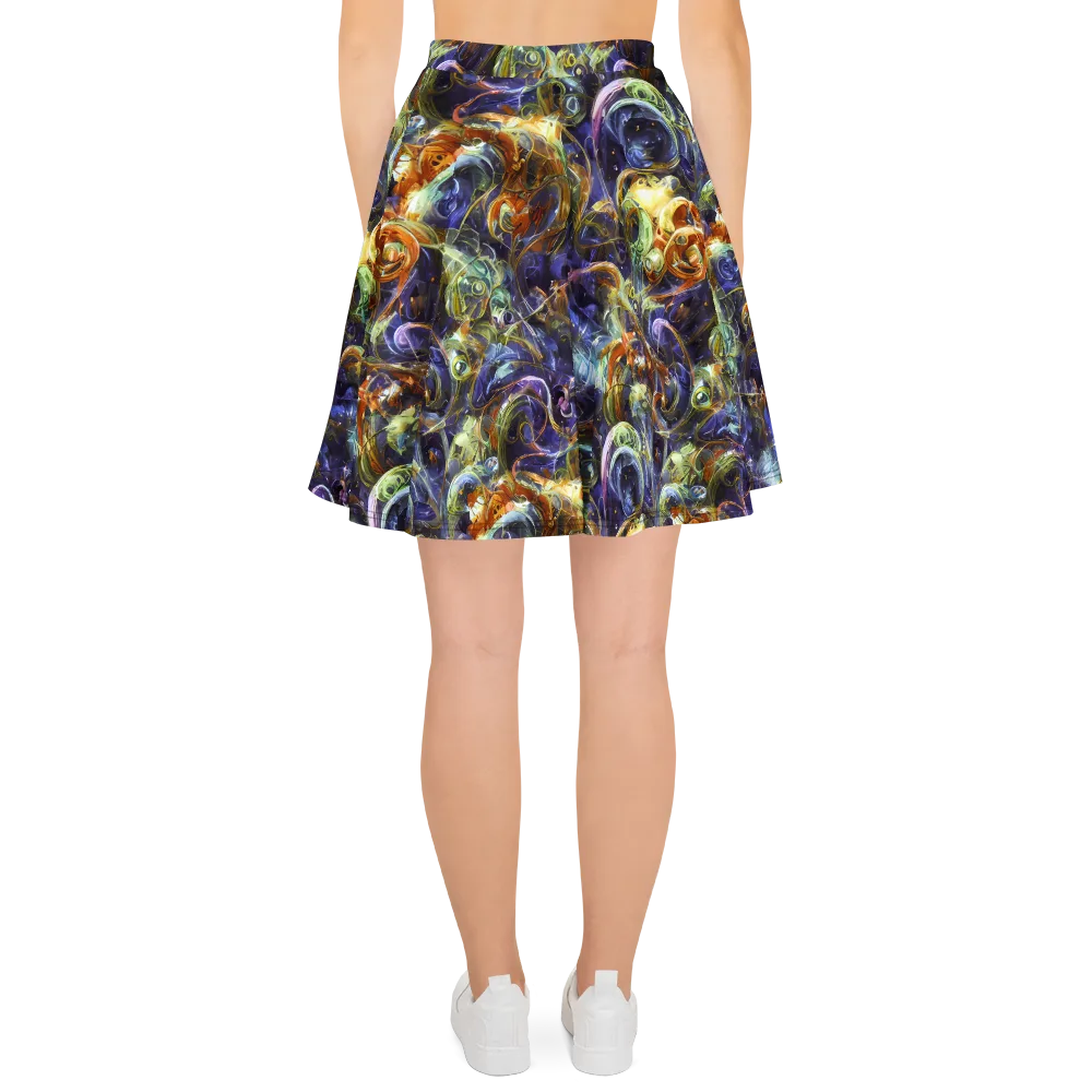 Molten Midnight on Skater Skirt — Back
