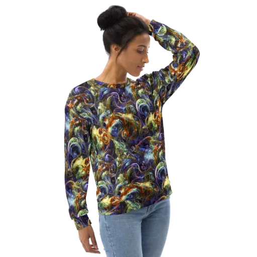 Molten Midnight on a Sweatshirt