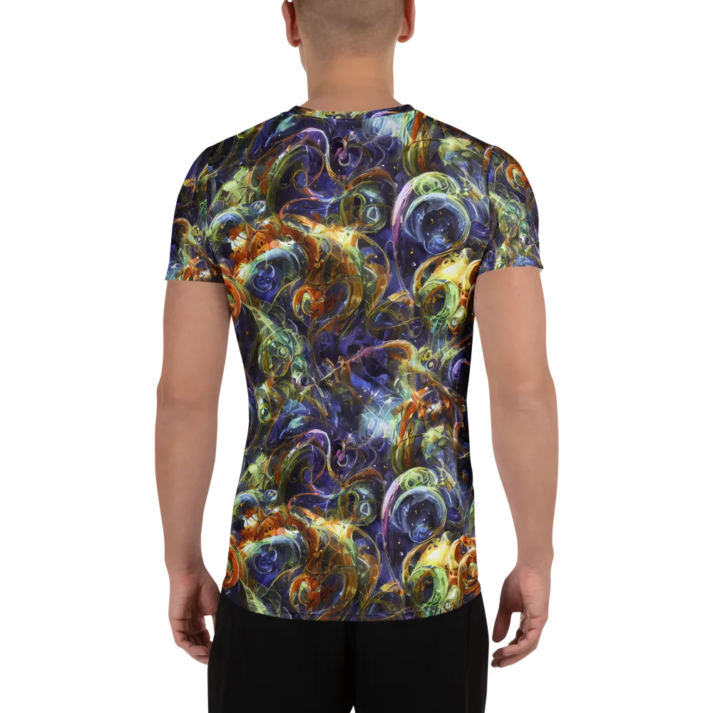 Molten Midnight on Men's Athletic T-Shirt — Back