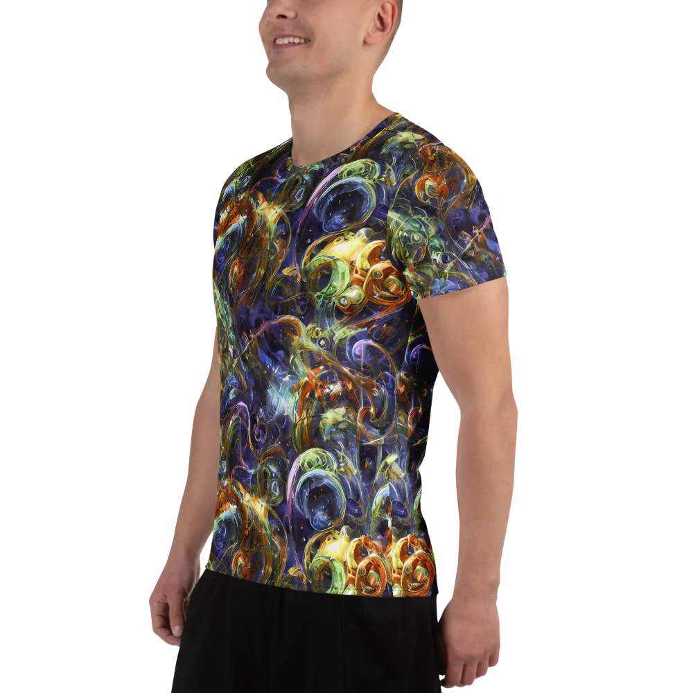 Molten Midnight on Men's Athletic T-Shirt — Left