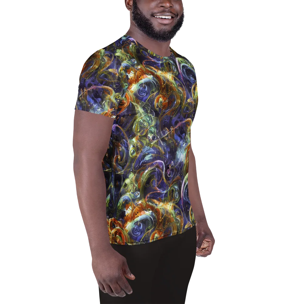 Molten Midnight on Men's Athletic T-Shirt — Right