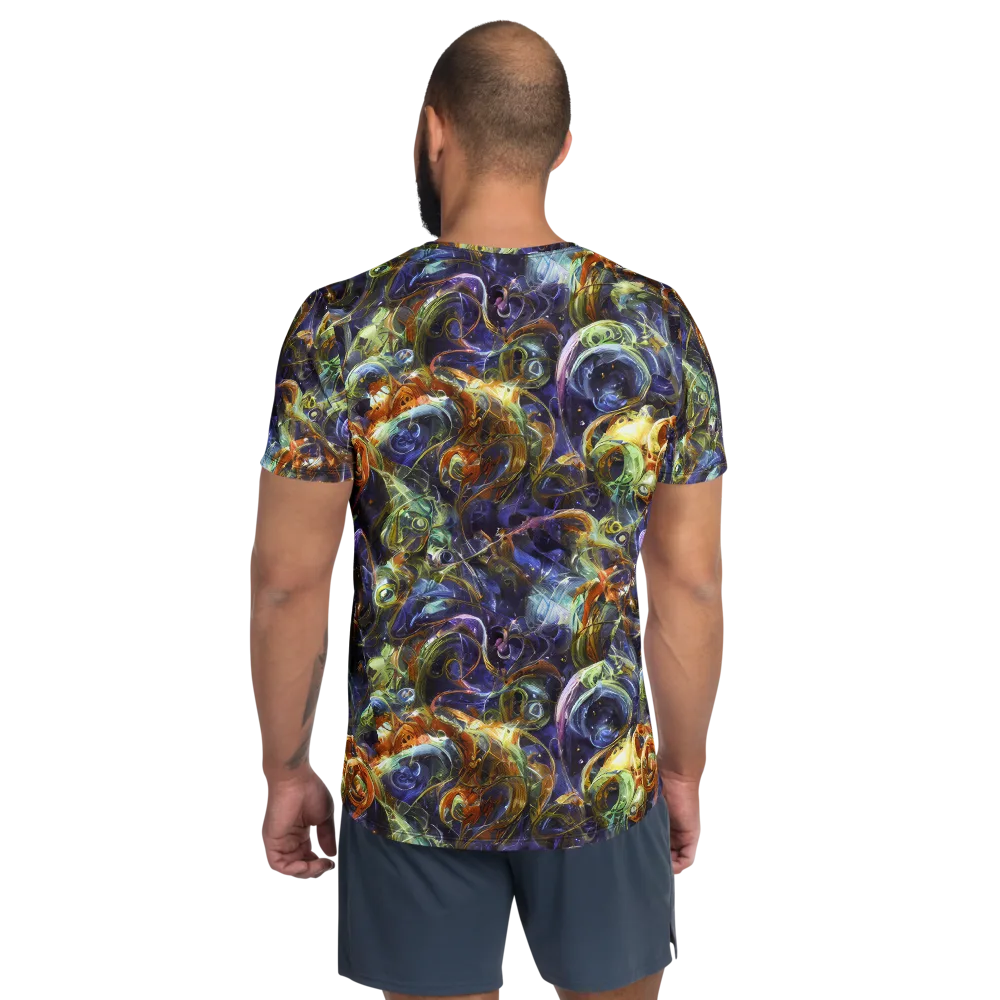 Molten Midnight on Men's Athletic T-Shirt — Back