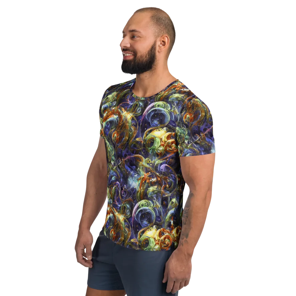 Molten Midnight on Men's Athletic T-Shirt — Left