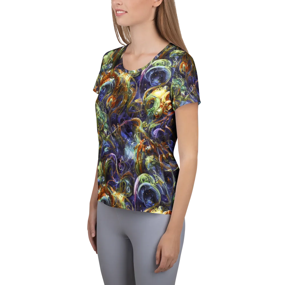Molten Midnight on Women's Athletic T-Shirt — Left