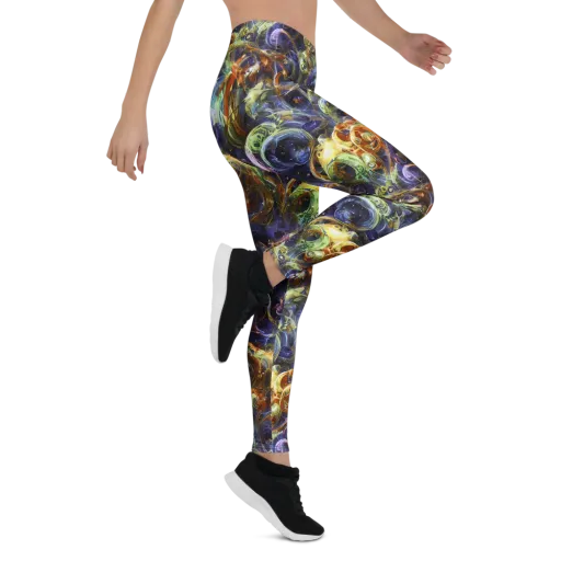 Molten Midnight on a Leggings