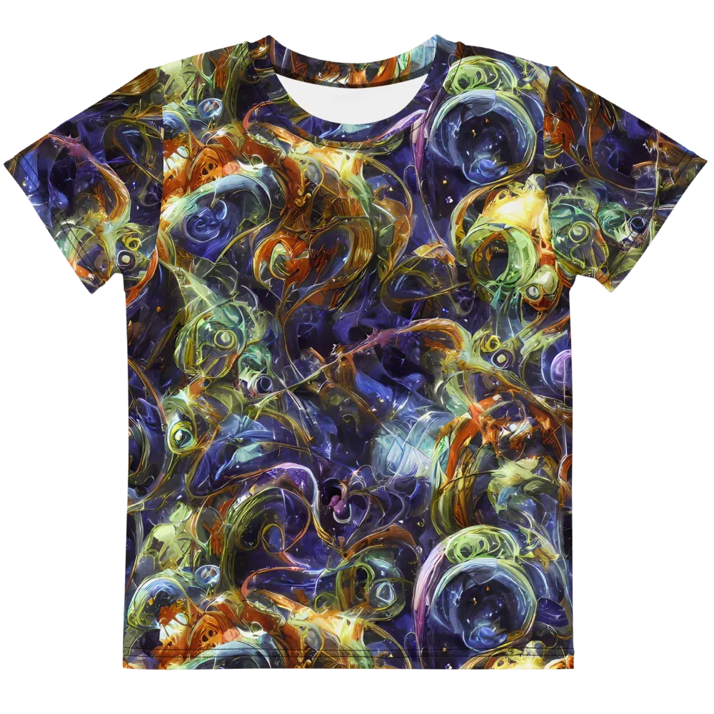 Molten Midnight on Kids Crew Neck T-Shirt — Front