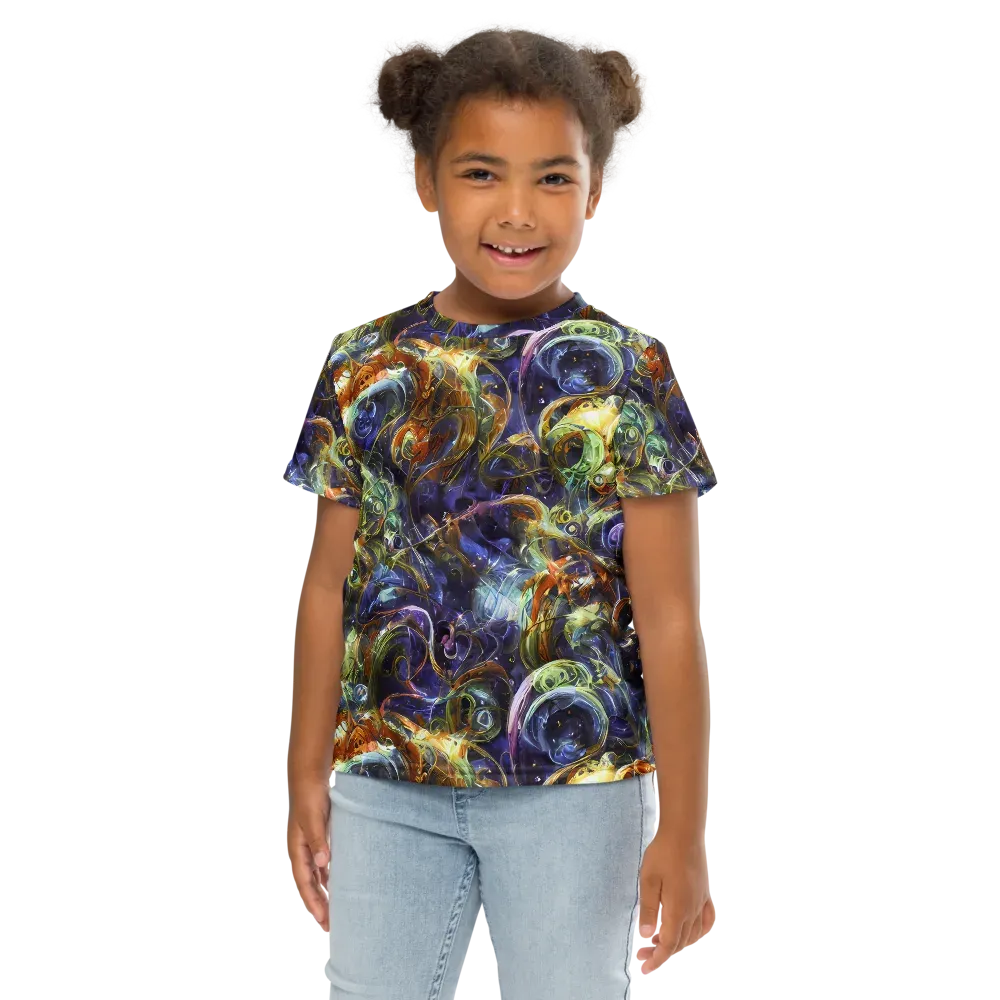 Molten Midnight on Kids Crew Neck T-Shirt — Front