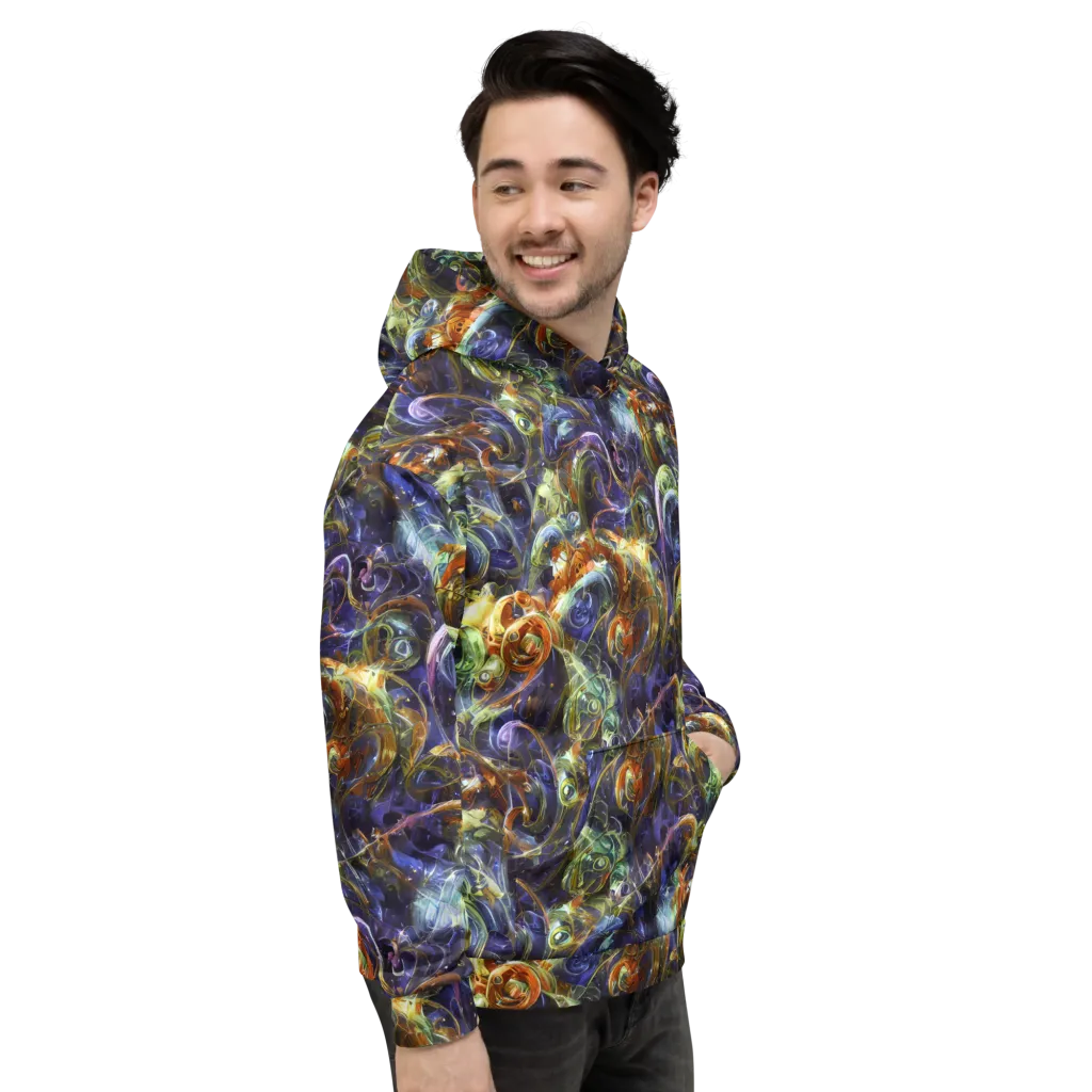 Molten Midnight on Hoodie — Right