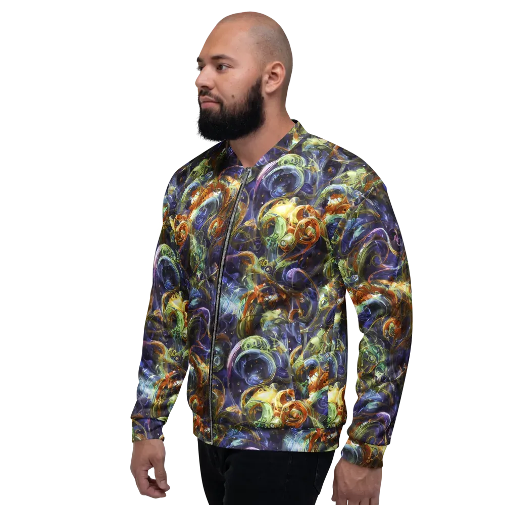 Molten Midnight on Bomber Jacket — Left