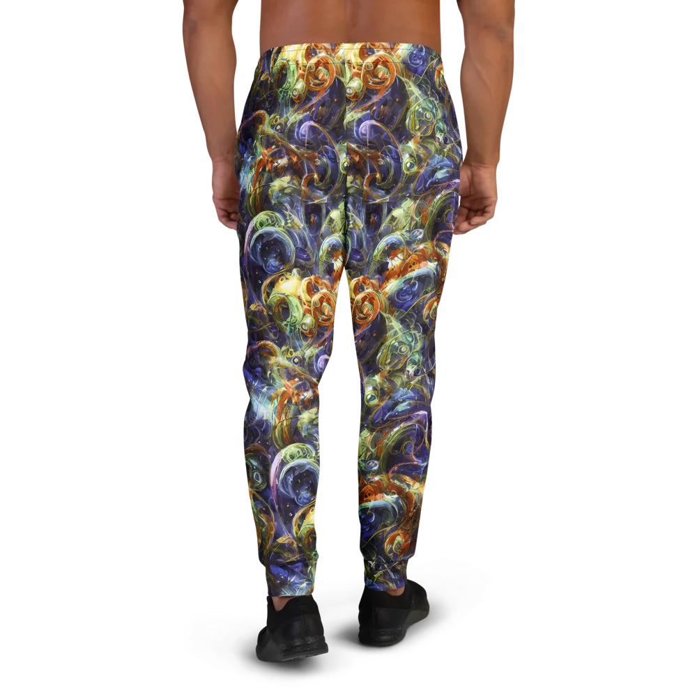 Molten Midnight on Men's Joggers — Back