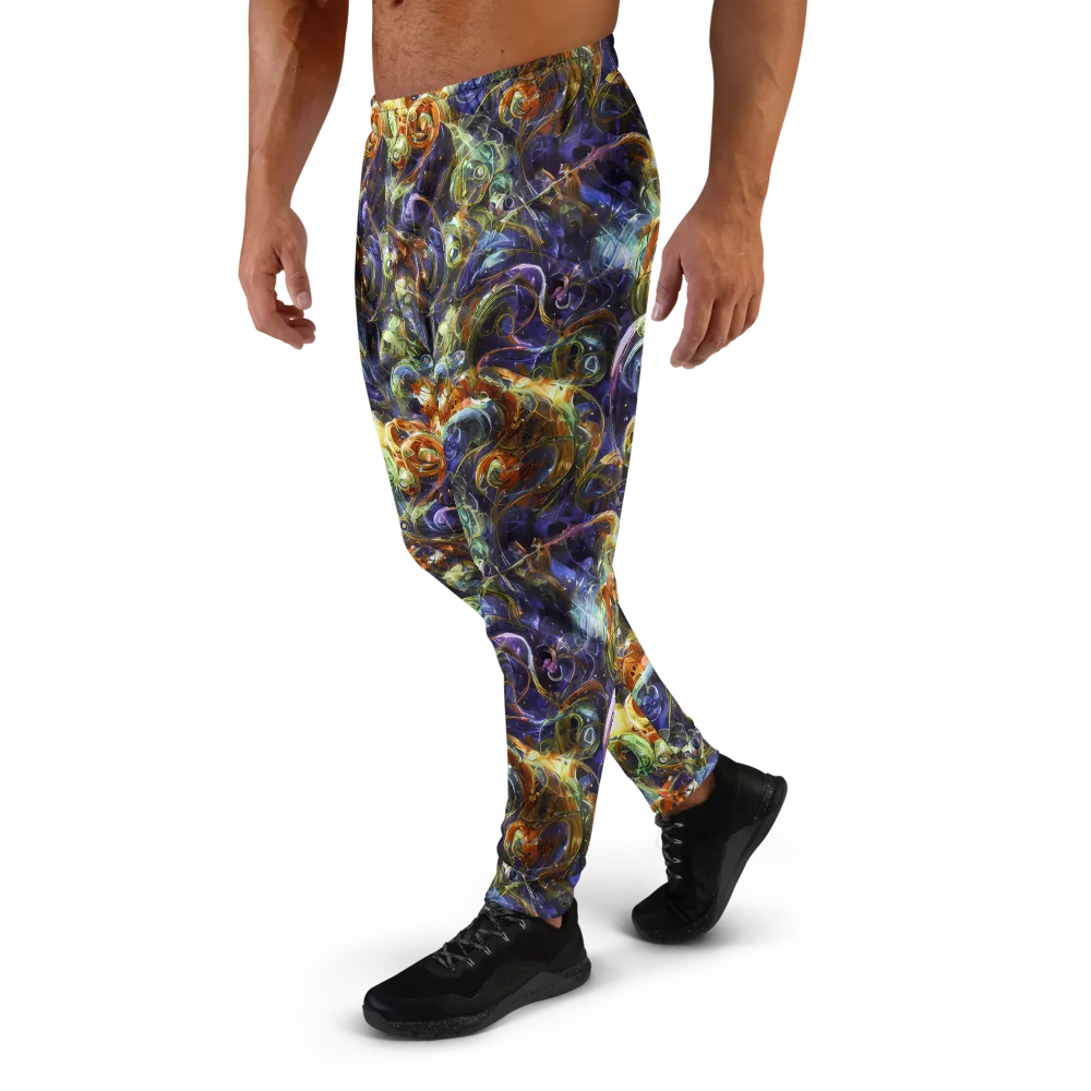 Molten Midnight on Men's Joggers — Left