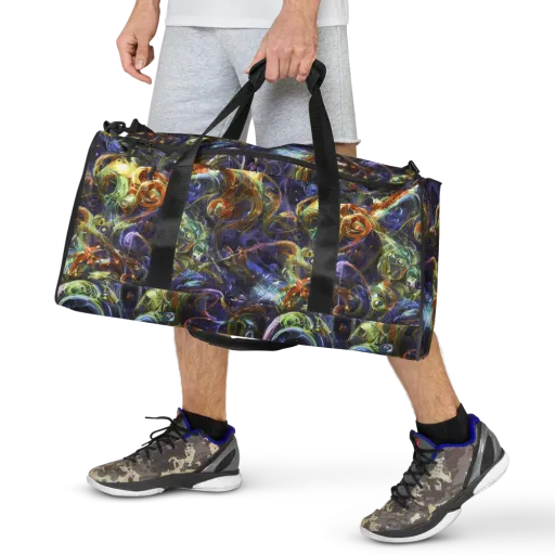 Molten Midnight on a Duffle Bag