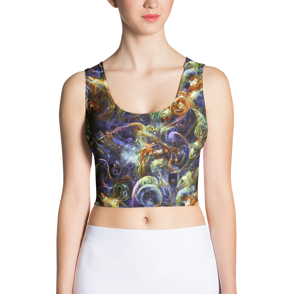 Molten Midnight on Crop Top — Front