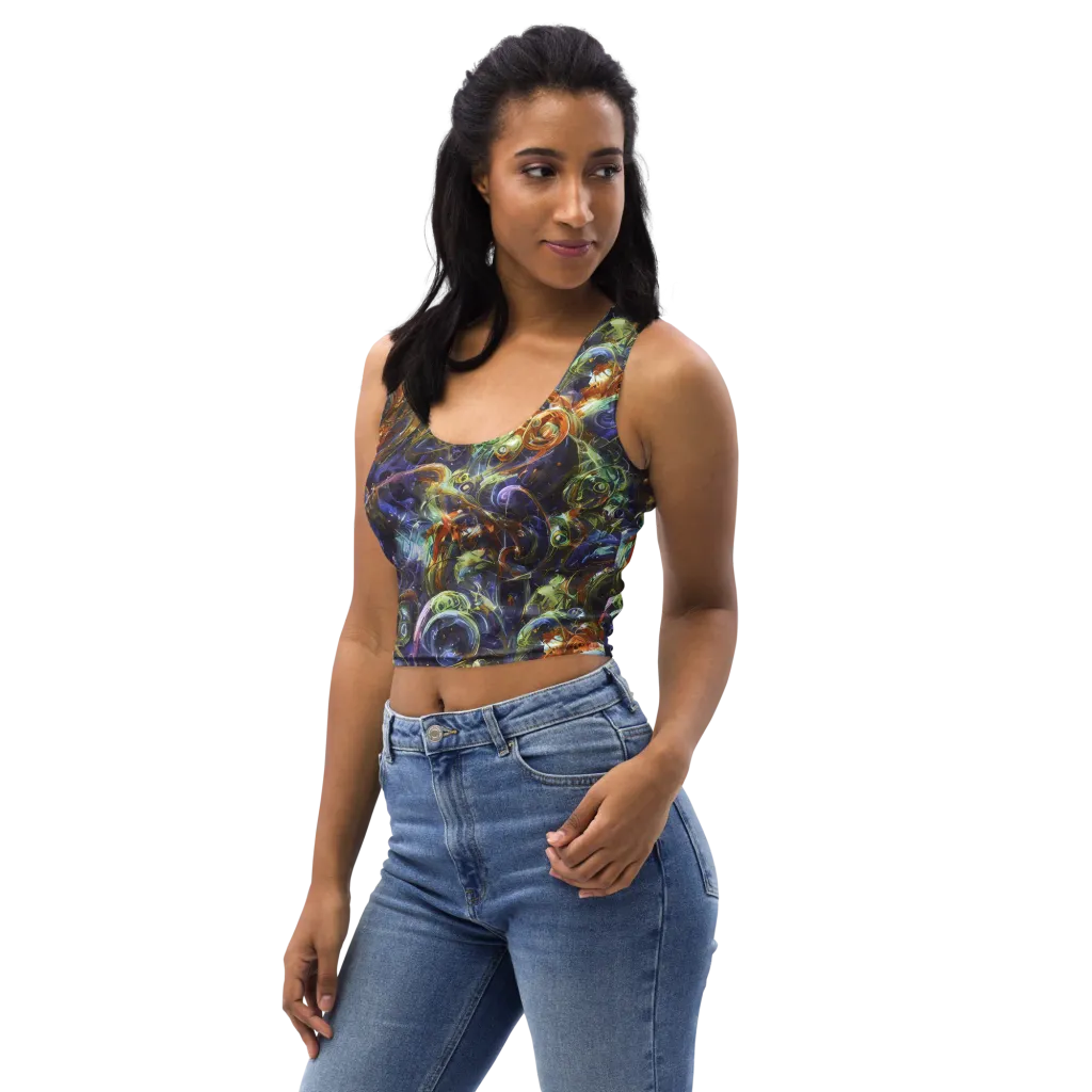Molten Midnight on Crop Top — Left Front