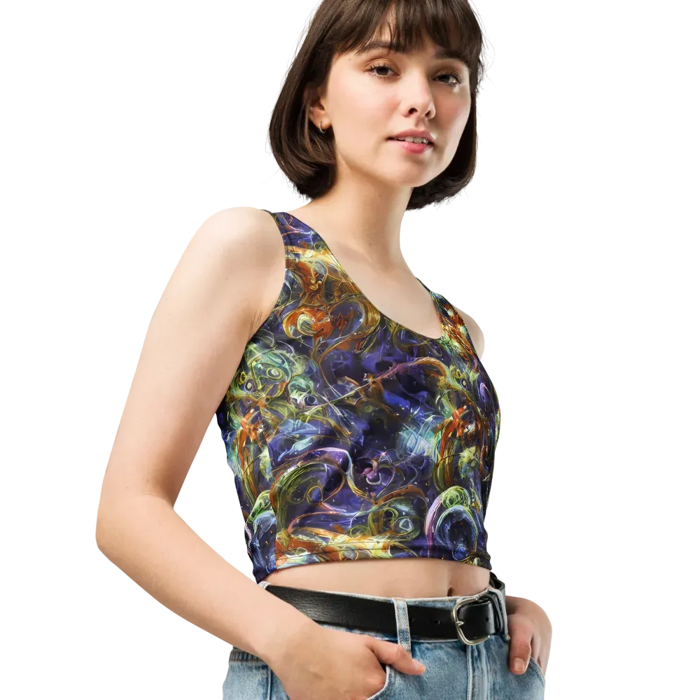 Molten Midnight on Crop Top — Right Front