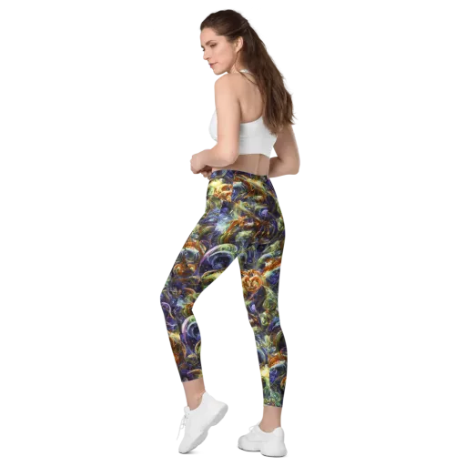 Molten Midnight on a Leggings with Pockets