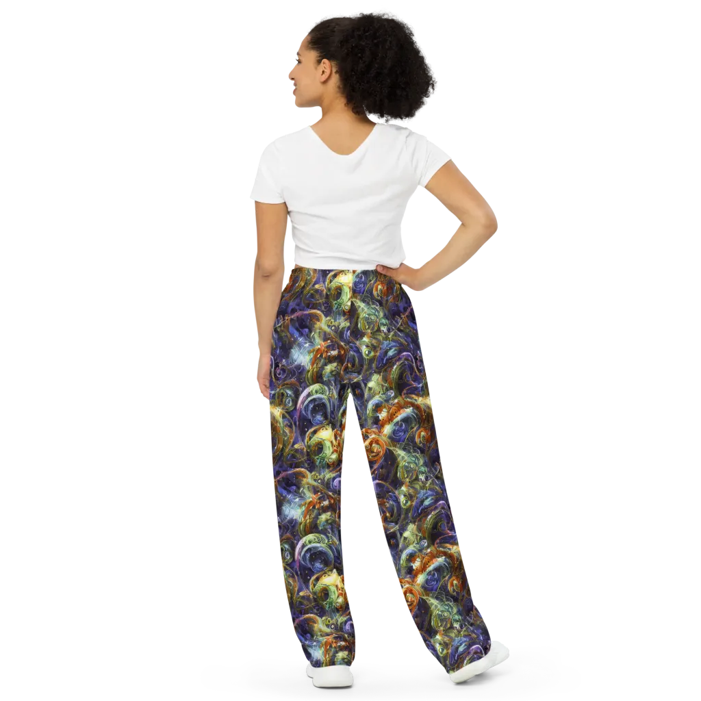 Molten Midnight on Wide-Leg Pants — Back