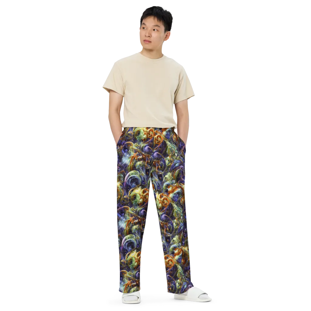 Molten Midnight on Wide-Leg Pants — Front
