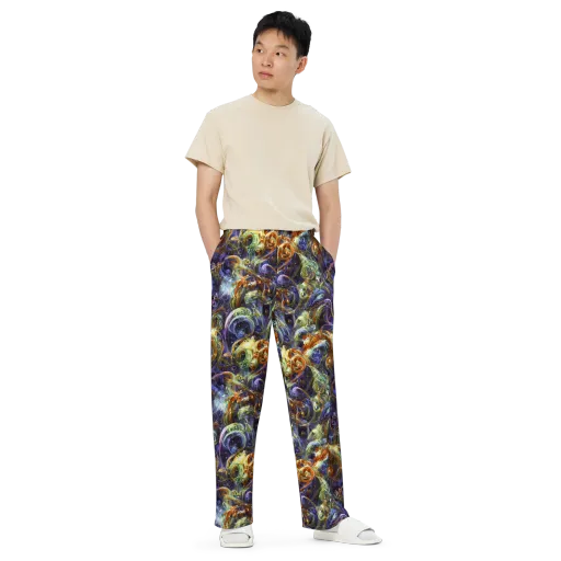 Molten Midnight on a Wide-Leg Pants