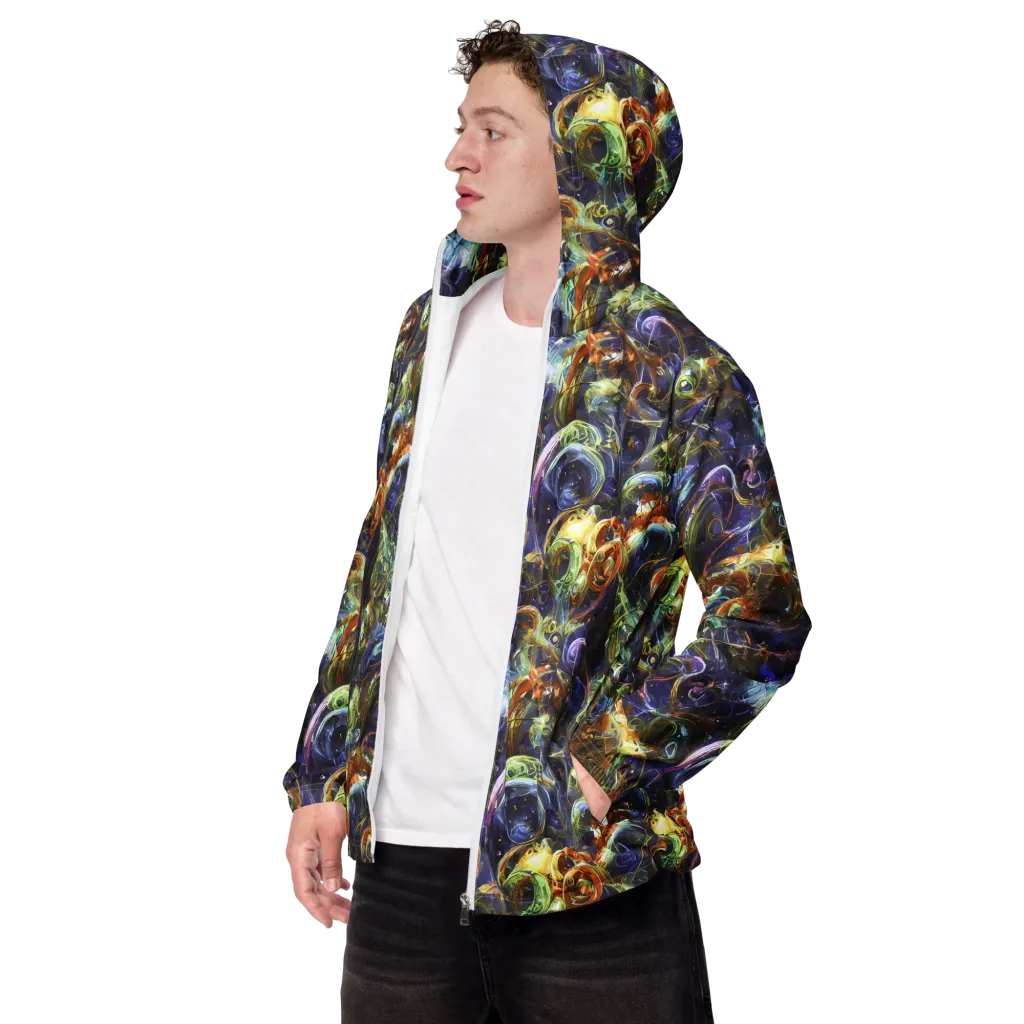 Molten Midnight on Men's Windbreaker — Left Front