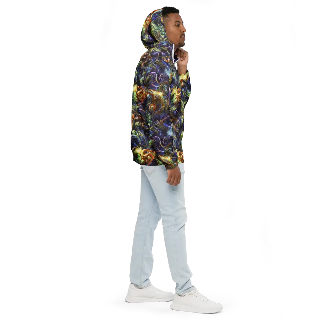 Molten Midnight on Men's Windbreaker — Right