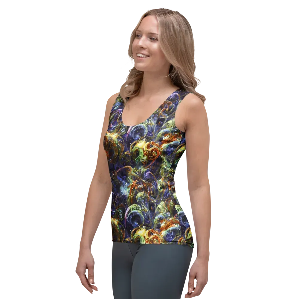 Molten Midnight on Women's Tank Top — Left Front