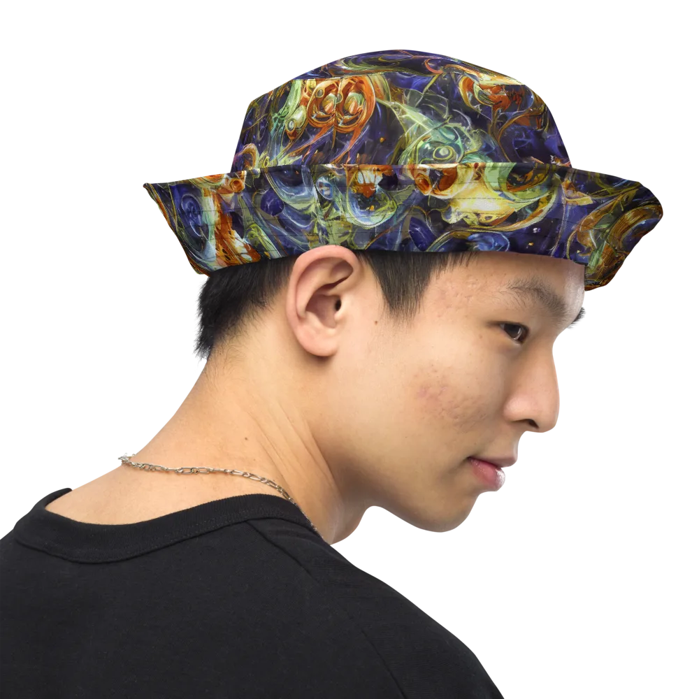 Molten Midnight on Reversible Bucket Hat — Right Outside