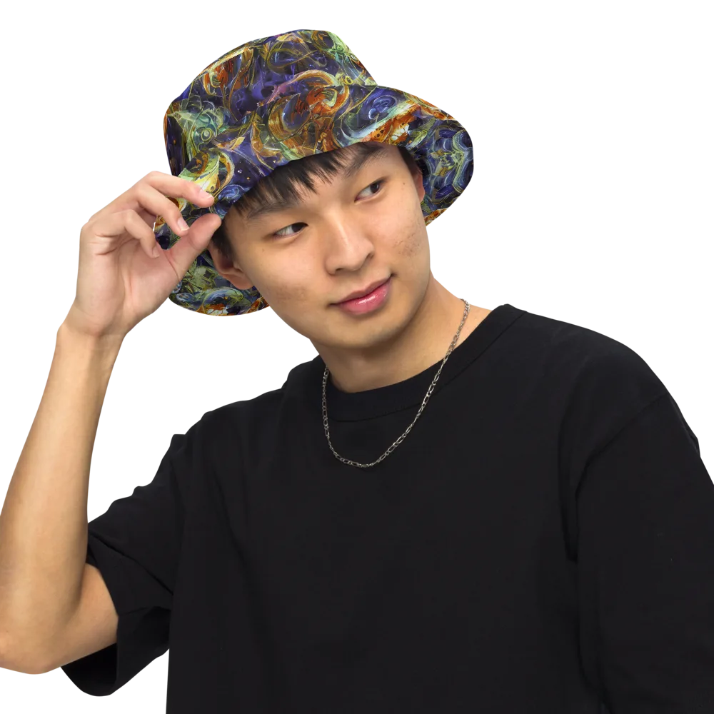 Molten Midnight on Reversible Bucket Hat — Front Inside