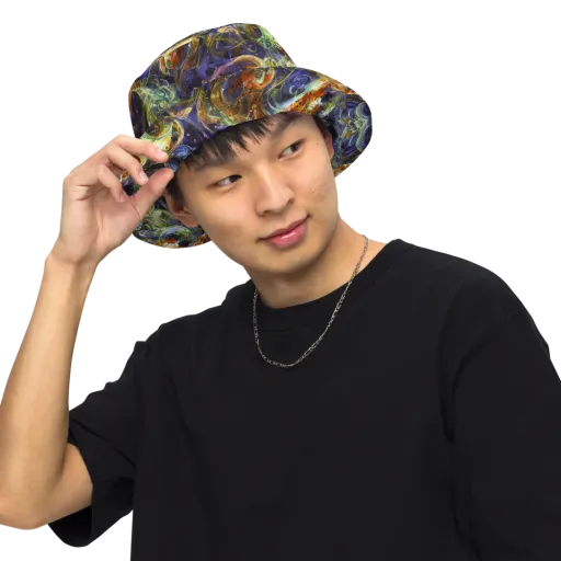 Molten Midnight on a Reversible Bucket Hat