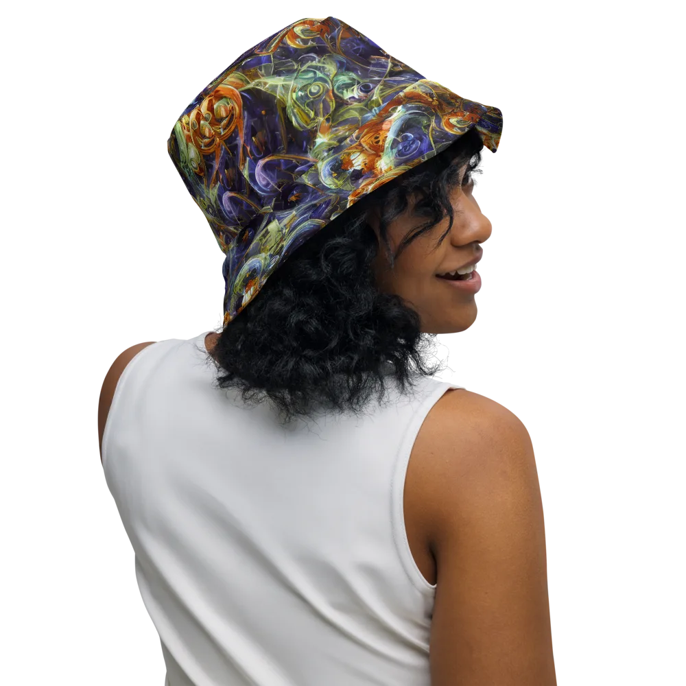 Molten Midnight on Reversible Bucket Hat — Right Outside