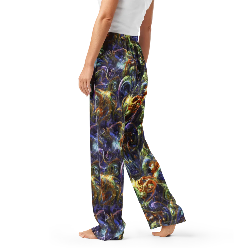 Molten Midnight on Women's Pajama Pants — Left