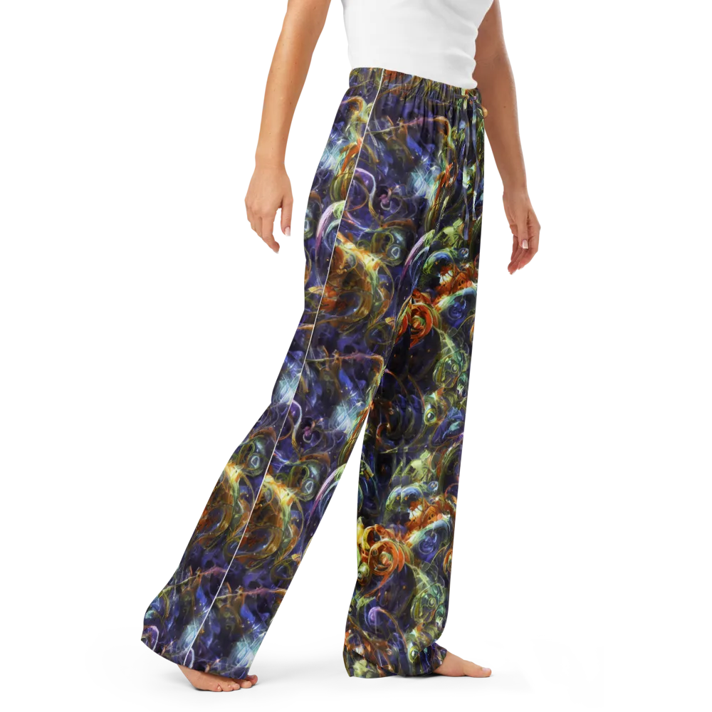 Molten Midnight on Women's Pajama Pants — Right Front