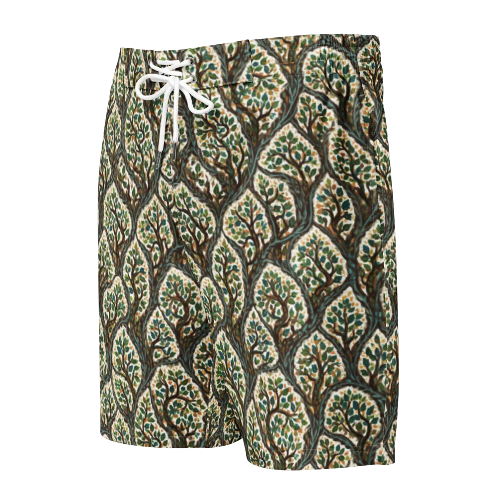 Verdant Filigree on Men's Board Shorts — Front