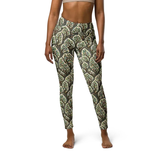 Verdant Filigree on a Yoga Leggings
