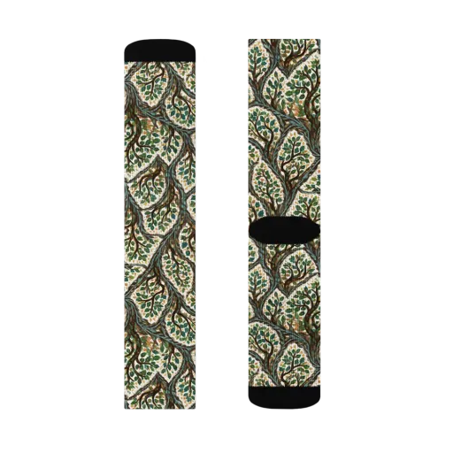 Verdant Filigree on a Socks