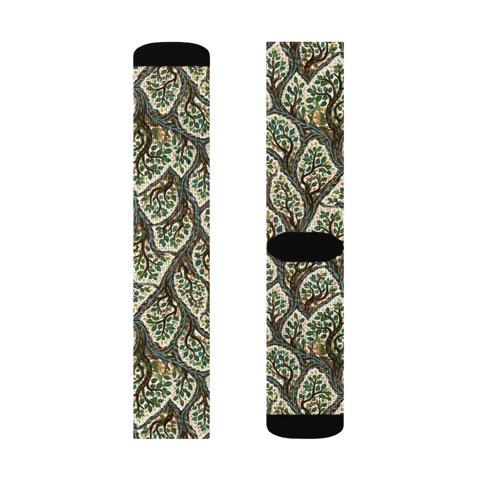 Verdant Filigree on Socks — Right Sock