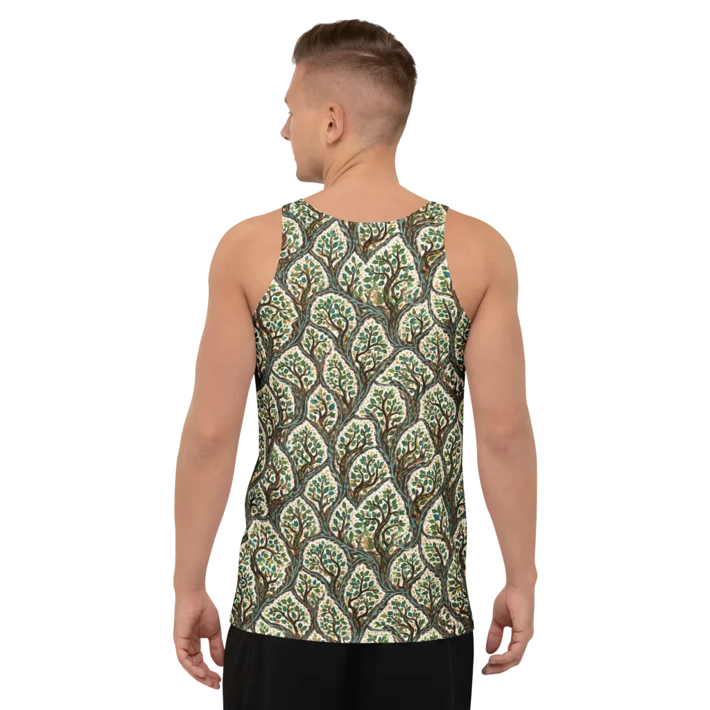 Verdant Filigree on Men's Tank Top — Back