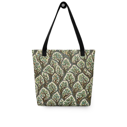 Verdant Filigree on a Tote Bag