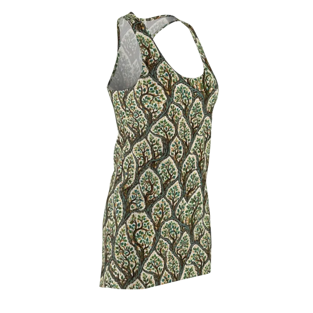 Verdant Filigree on Racerback Dress — Front Side