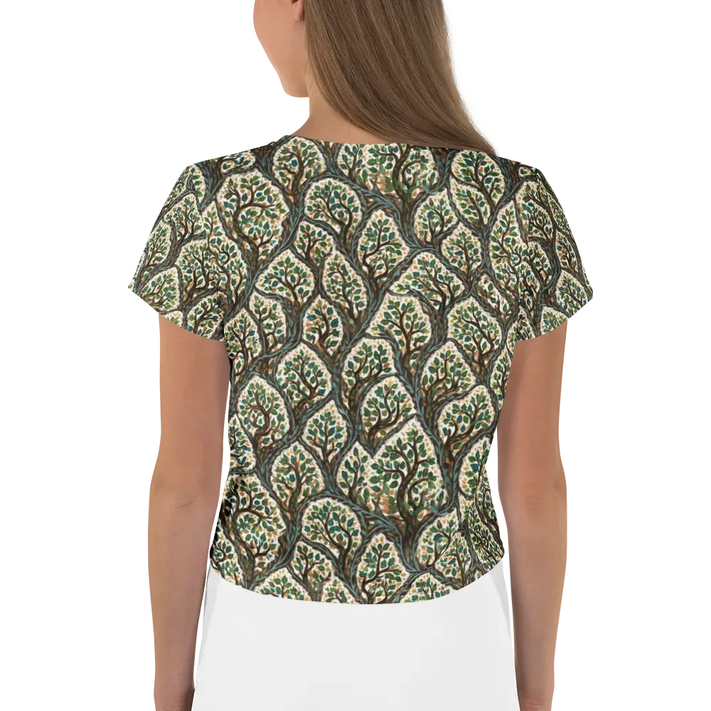 Verdant Filigree on Crop Tee — Back
