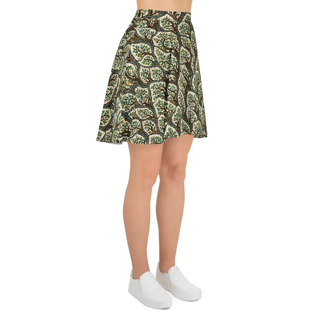 Verdant Filigree on Skater Skirt — Right