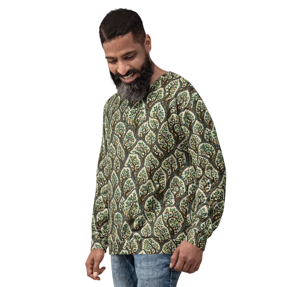 Verdant Filigree on Sweatshirt — Left Front