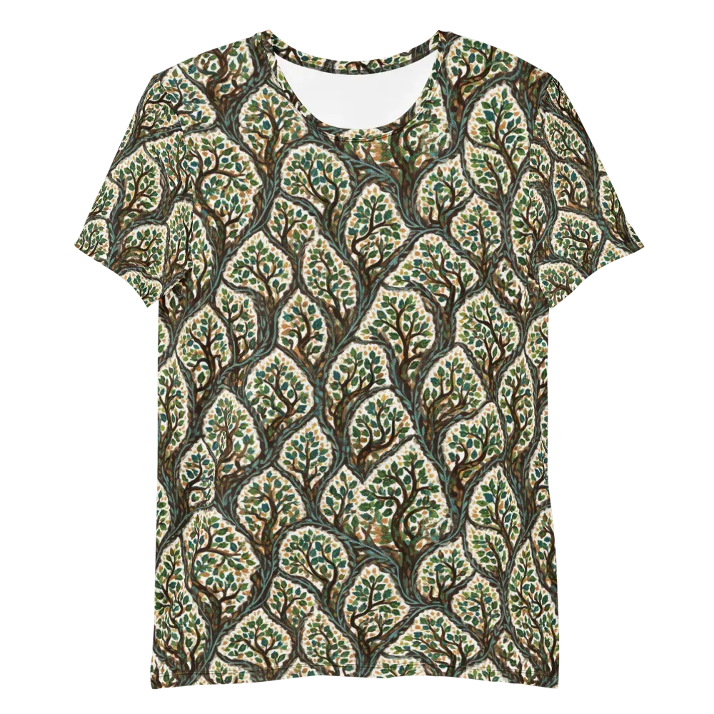 Verdant Filigree on Men's Athletic T-Shirt — Front