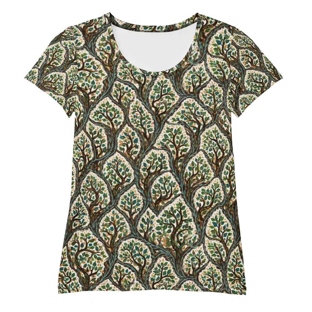 Verdant Filigree on Women's Athletic T-Shirt — Front
