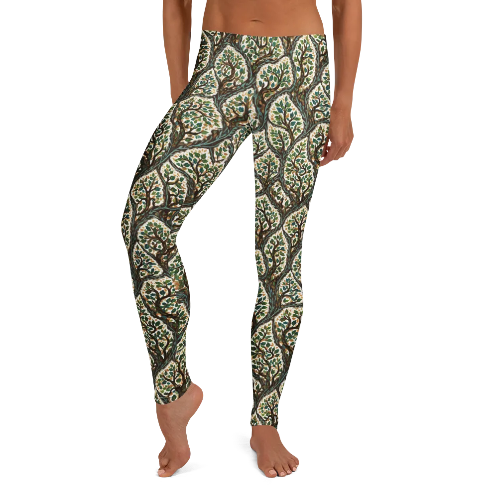 Verdant Filigree on Leggings — Front