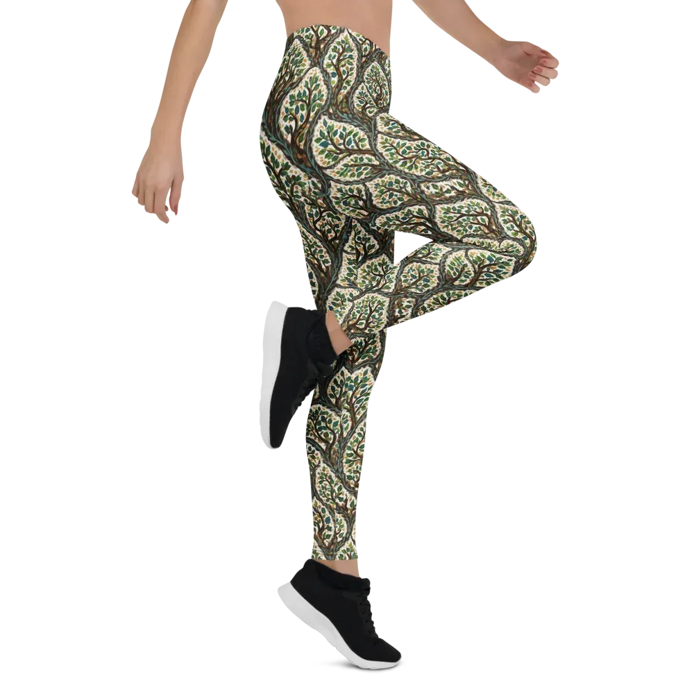 Verdant Filigree on Leggings — Right