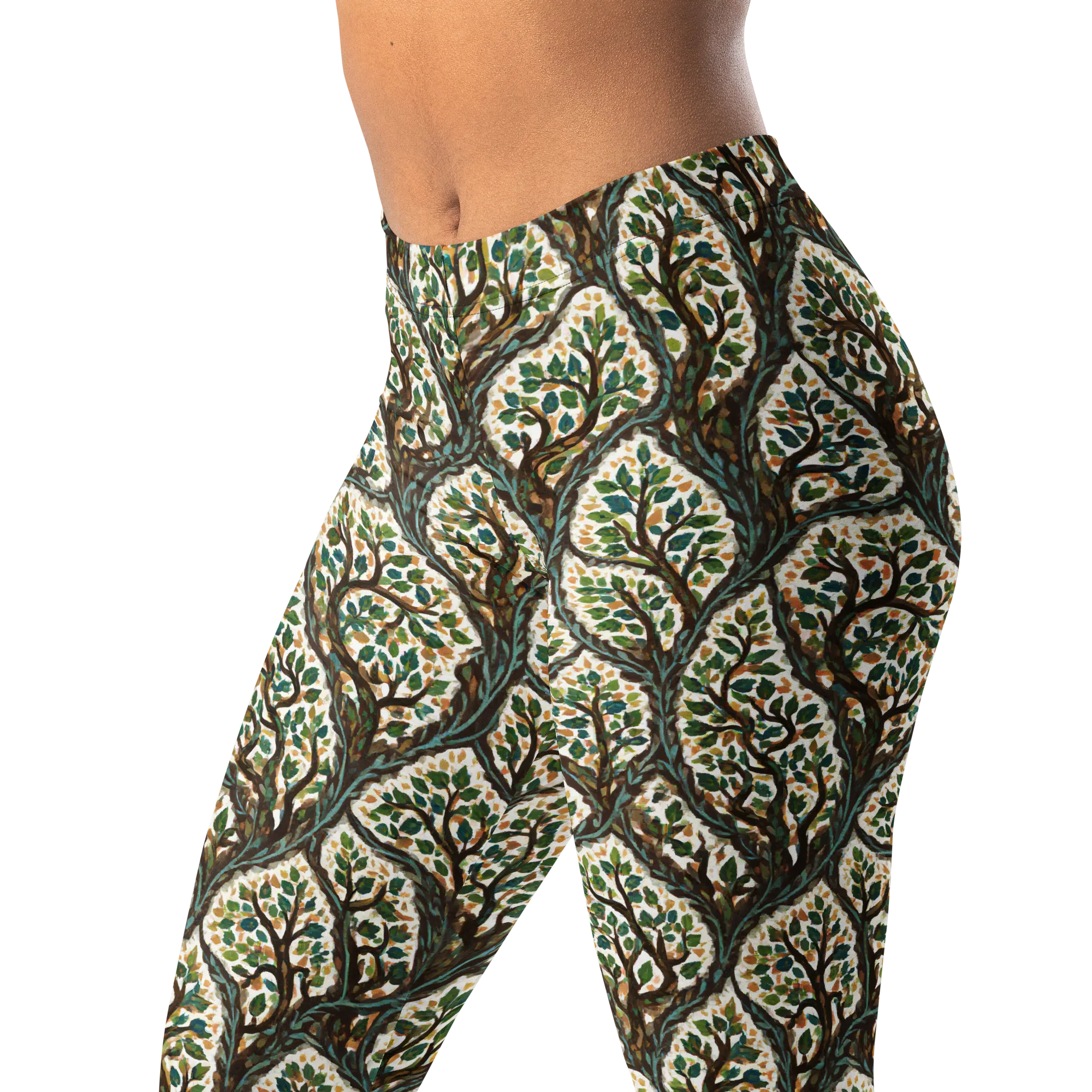 Verdant Filigree on Leggings — Left Front