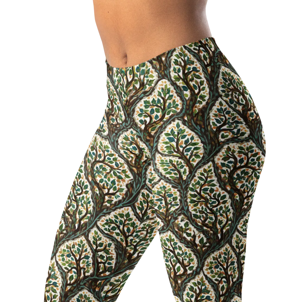 Verdant Filigree on Leggings — Left Front